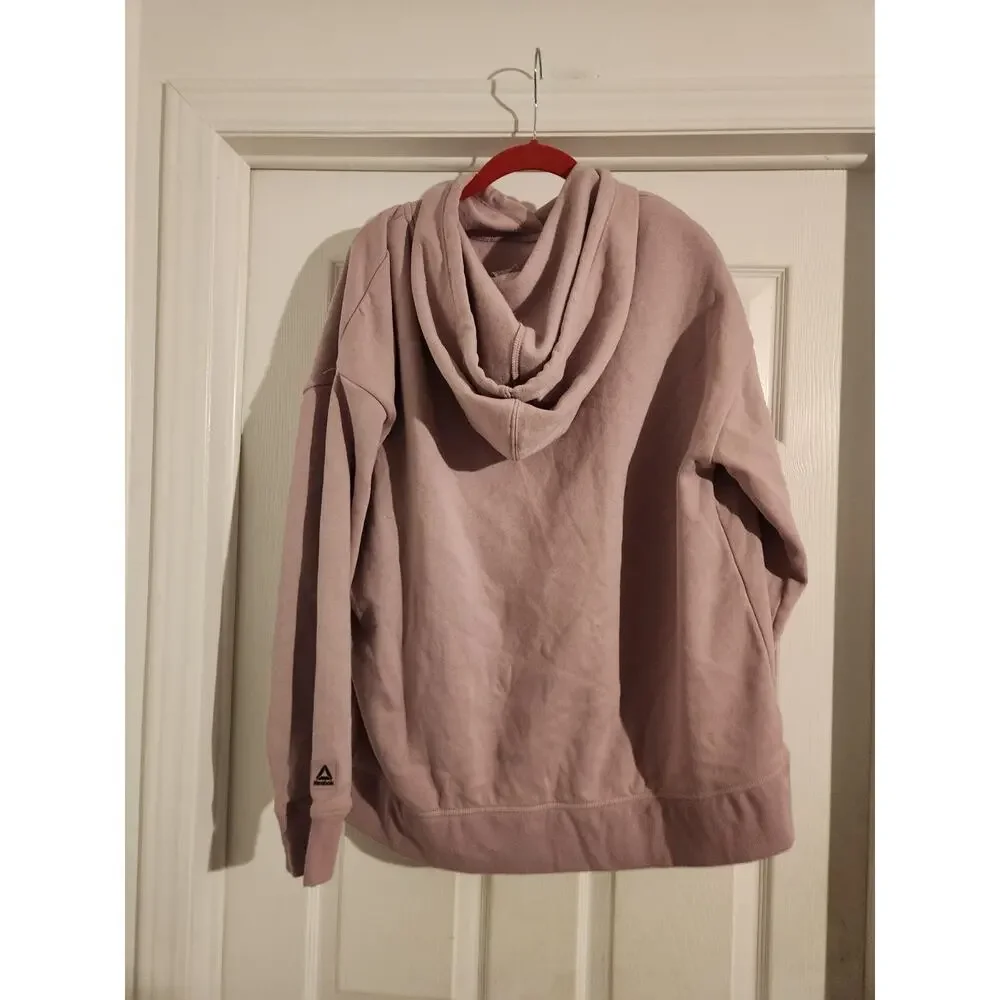 Reebok Women's Hoodie Lavendar XXL Front Zipper Pocket - Picture 2 of 3